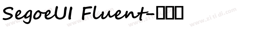 SegoeUI Fluent字体转换